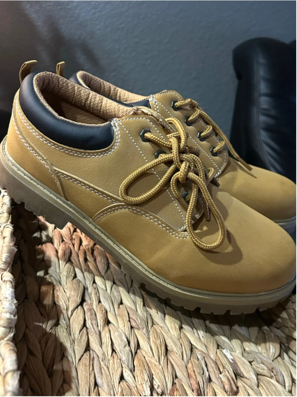 Men's Wrangler Tan and Black Work Boots